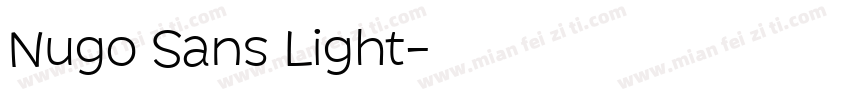 Nugo Sans Light字体转换